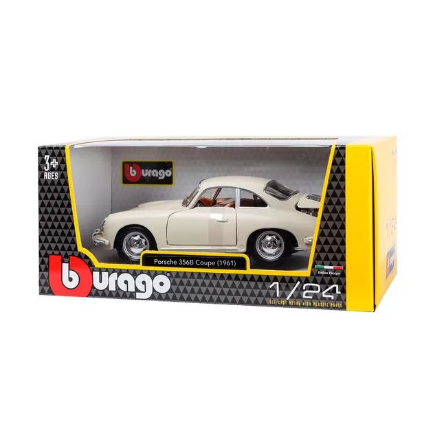 Автомодель - Porsche 356B (1961) (ассорти слоновая кость, красный, 1:24)