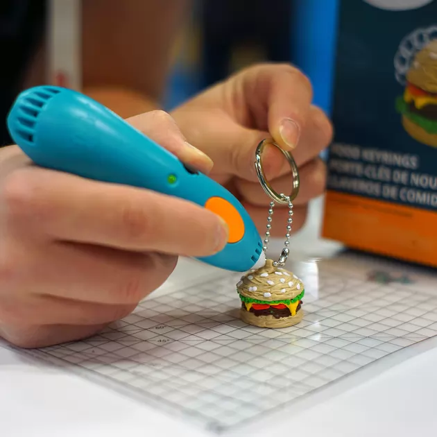 Набор Аксессуаров Для 3D-Ручки 3Doodler Start - Бистро (48 Стержней,  Шаблон, 3 Кольца Для Брелоков, 1 Трафарет)