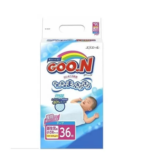Подгузники Goo.N Для Маловесных Новорожденных  (Sss, 1,8-3 Кг) Коллекция 2015 года - 753656_1.jpg - № 1