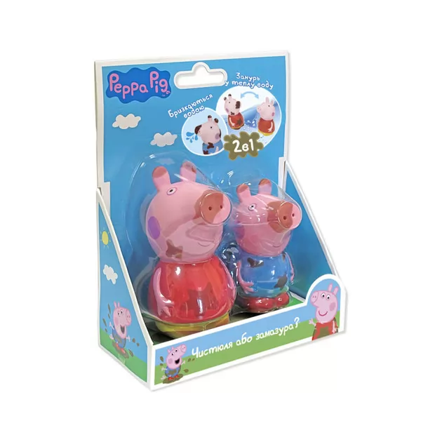 Набор игрушек-брызгунчиков PEPPA - ЧИСТЮЛЯ ИЛИ ГРЯЗНУЛЯ