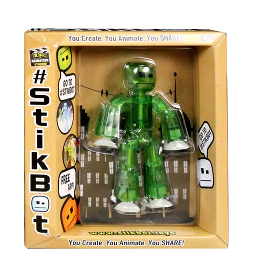 Фигурка Для  Анимационного Творчества Stikbot S1 (Зеленый) - TST616G_1.jpg - № 1