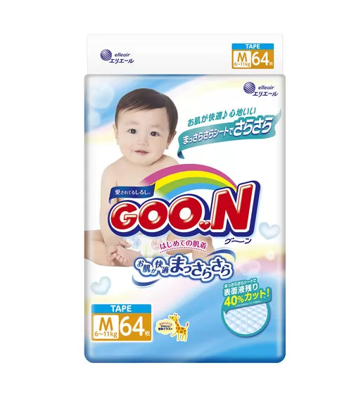 Подгузники Goo.N Для Детей (M, 6-11 Кг) коллекция 2017 года - 853075_1.jpg - № 1