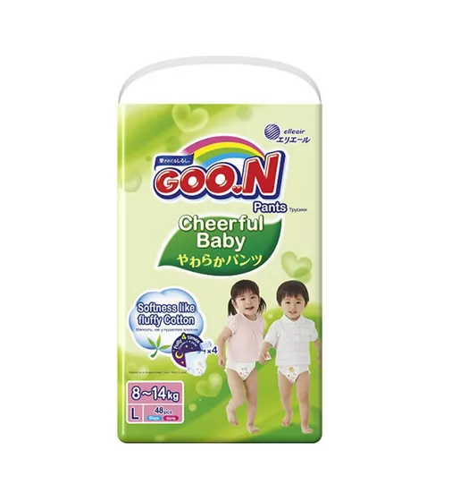 Трусики-Подгузники Cheerful Baby Для Детей (L, 8-14 Кг) - 853460_1.jpg - № 1