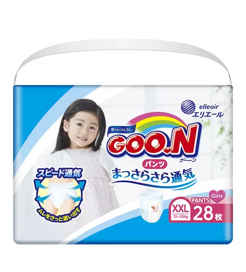 Трусики-подгузники Goo.N для девочек коллекция 2019 (XXL, 13-25 кг) - 853885_1.jpg - № 1