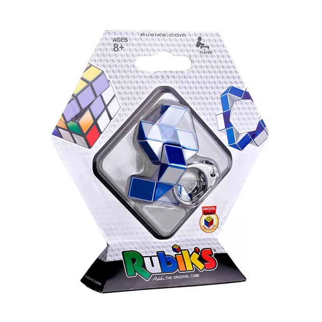 Мини-Головоломка Rubik's – Змейка Бело-Голубая