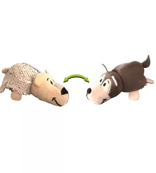 Мягкая Игрушка С Пайетками 2 В 1 - ZooPrяtki - Хаски-Полярный Медведь (12 Cm) - 558IT-ZPR_3.jpg - № 3