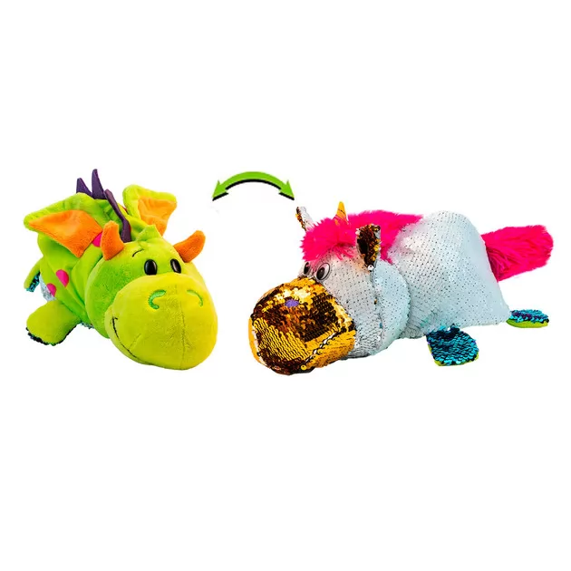 Мягкая Игрушка С Пайетками 2 В 1 - ZooPrяtki - Единорог-Дракон (30 Cm)