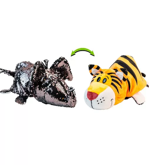 Мягкая Игрушка С Пайетками 2 В 1 - ZooPrяtki - Слон-Тигр (30 Cm) - 517IT-ZPR_3.jpg - № 3