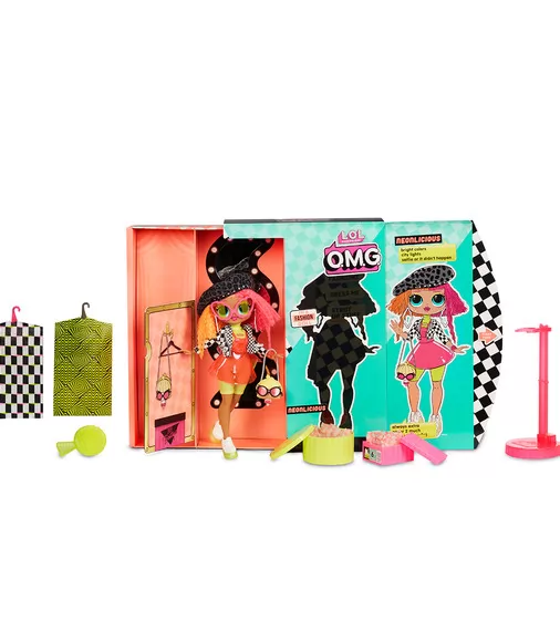 Игровой Набор С Куклой L.O.L. Surprise! Серии O.M.G. - Леди-Неон - 560579_6.jpg - № 6