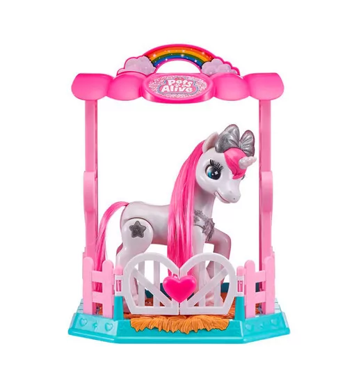 Интерактивный Игровой Набор Pets Alive – Единорог Луна В Домике - 9502W_2.jpg - № 2