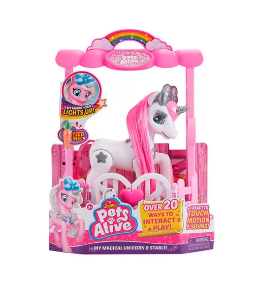 Интерактивный Игровой Набор Pets Alive – Единорог Луна В Домике - 9502W_1.jpg - № 1