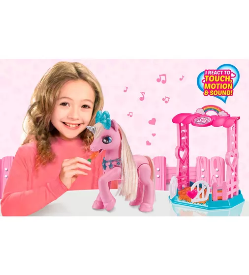 Интерактивный Игровой Набор Pets Alive – Единорог Коралл В Домике - 9502P_8.jpg - № 8
