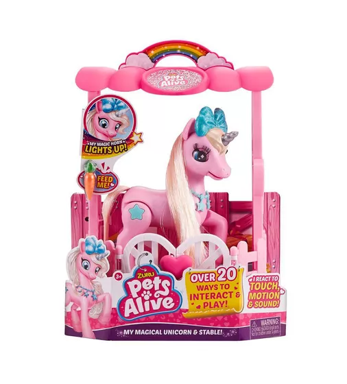Интерактивный Игровой Набор Pets Alive – Единорог Коралл В Домике - 9502P_7.jpg - № 7