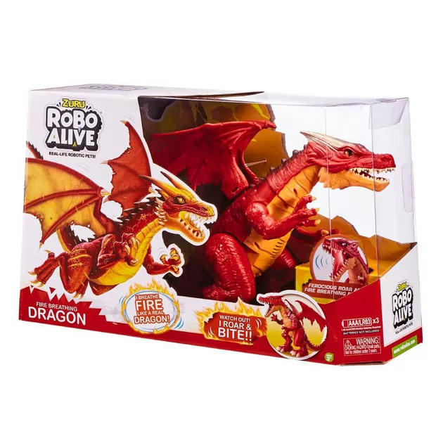 Интерактивная Игрушка Robo Alive - Огненный Дракон