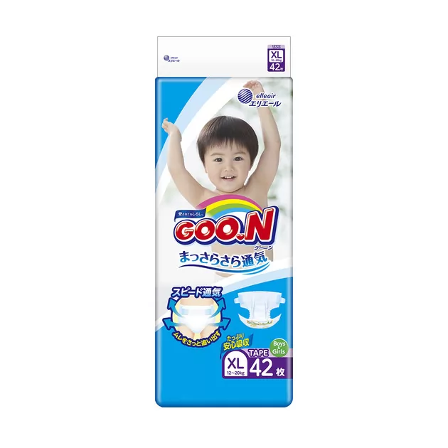 Подгузники Goo.N для детей коллекция 2019 (XL,12-20 кг)