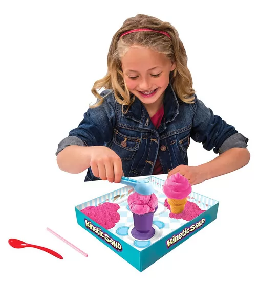 Набор Песка Для Детского Творчества - Kinetic Sand Ice Cream (Розовый) - 71417-1_5.jpg - № 5