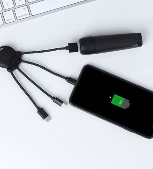 Универсальный Кабель Для Зарядки Устройств От Usb Xoopar - Octopus (Черный, Type-C, Lighting, Microu - XP61040.21A_2.jpg - № 2