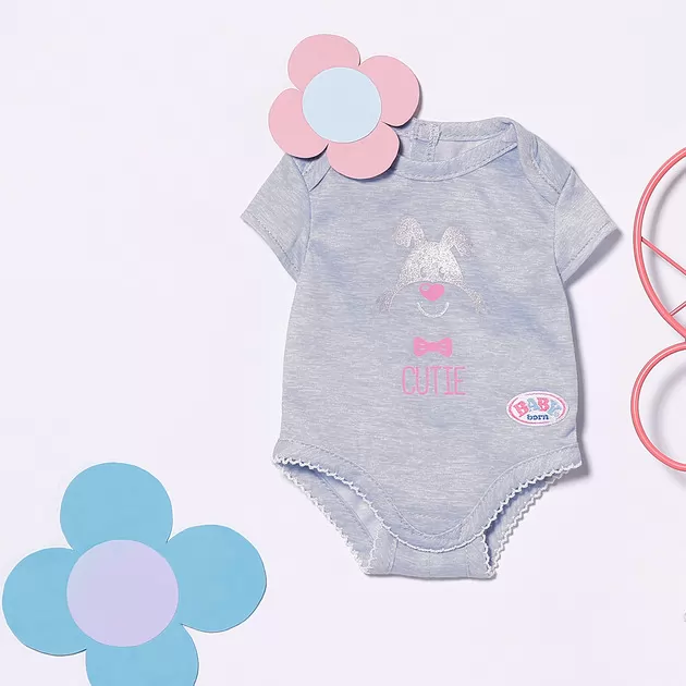 Одежда Для Куклы Baby Born - Боди (Серое)