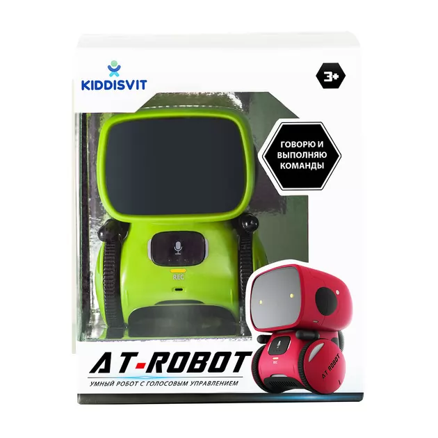 Интерактивный Робот С Голосовым Управлением –  AT-Robot (Зелёный)