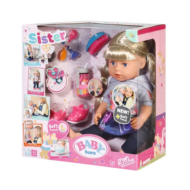 Кукла Baby Born Серии Нежные Объятия - Сестрёнка-Модница