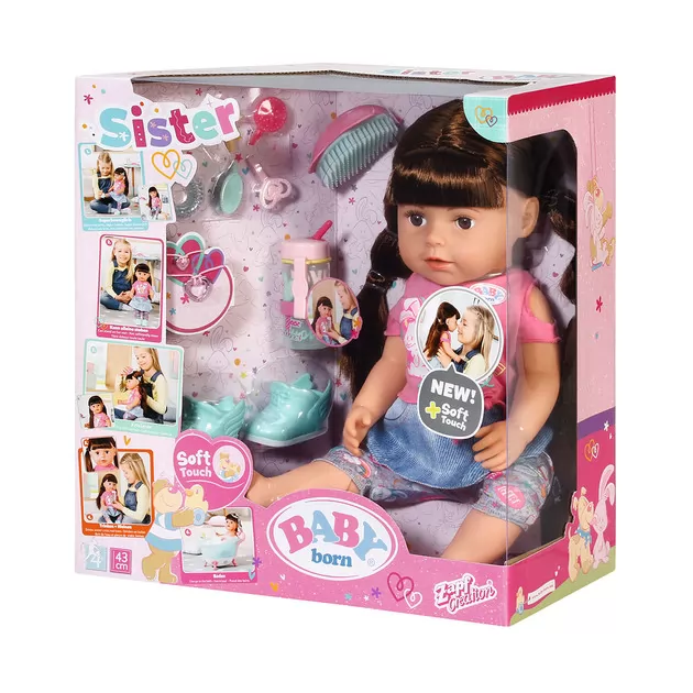 Кукла Baby Born Серии Нежные Объятия - Стильная Сестрёнка