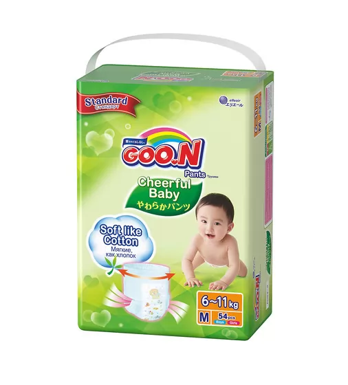 Трусики-Подгузники Cheerful Baby Для Детей Колекция 2019_2 (M, 6-11 Кг, 54 Шт) - 853880_1.jpg - № 1