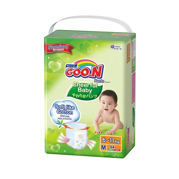 Трусики-Подгузники Cheerful Baby Для Детей Колекция 2019_2 (M, 6-11 Кг, 54 Шт)