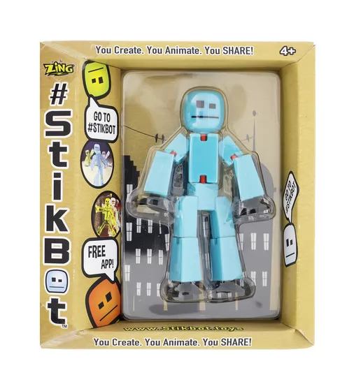 Фигурка Для  Анимационного Творчества Stikbot S2 (Голубой) - TST616IIBlu_1.jpg - № 1
