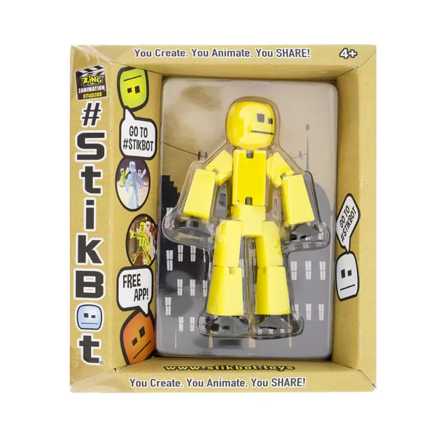 Фигурка Для  Анимационного Творчества Stikbot S2 (Желтый)