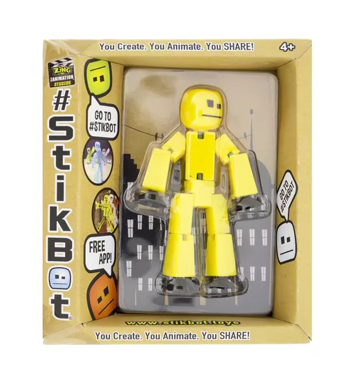 Фигурка Для  Анимационного Творчества Stikbot S2 (Желтый) - TST616IIY_1.jpg - № 1