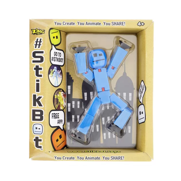 Фигурка Для  Анимационного Творчества Stikbot S2 (Синий)