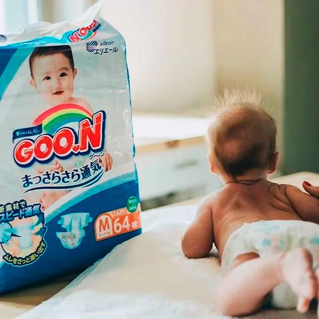 Подгузники Goo.N для детей коллекция 2019 (M, 6-11 кг)