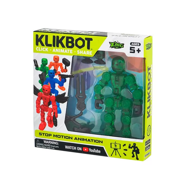 Фигурка Для Анимационного Творчества Klikbot S1 (Зелёный)