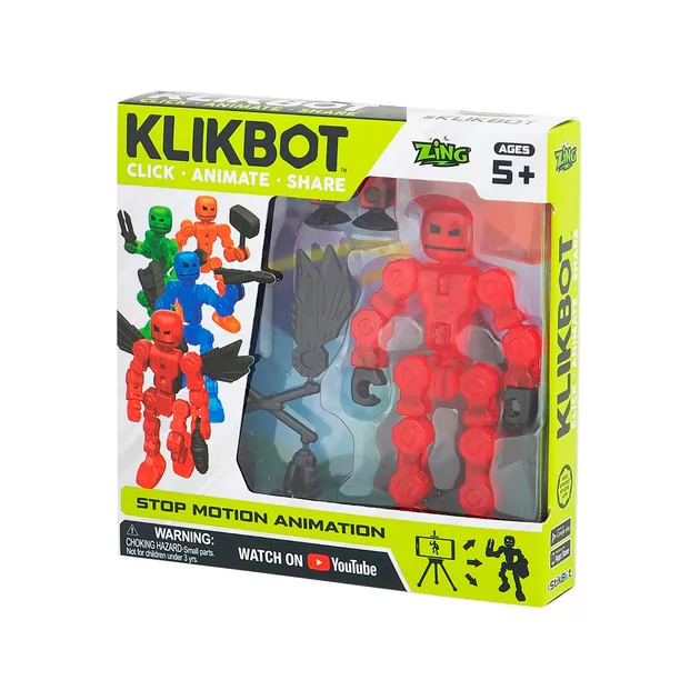 Фигурка Для Анимационного Творчества Klikbot S1 (Красный)