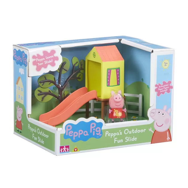 Игровой Набор Peppa - Игровая Площадка Пеппы с горкой и фигуркой