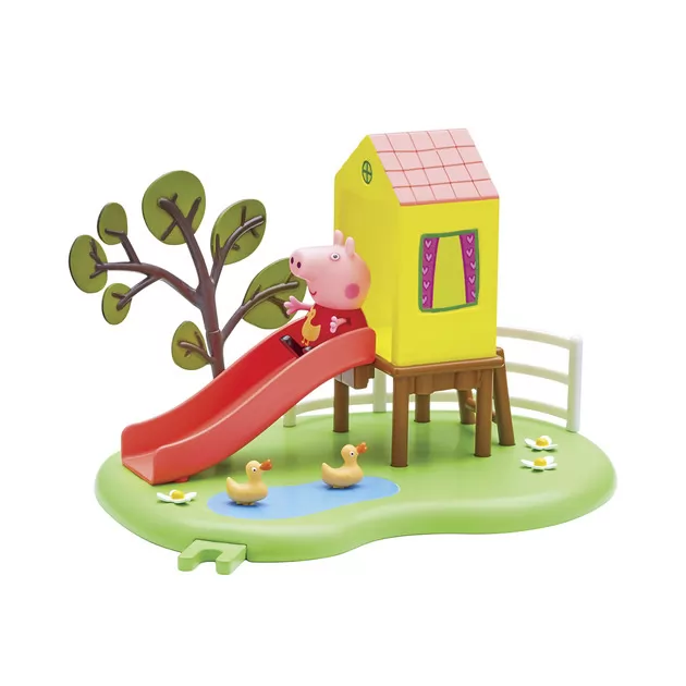 Игровой Набор Peppa - Игровая Площадка Пеппы с горкой и фигуркой