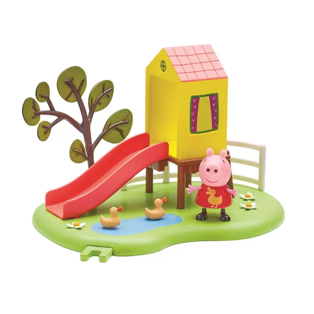 Игровой Набор Peppa - Игровая Площадка Пеппы с горкой и фигуркой