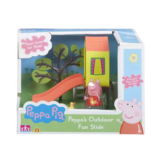 Игровой Набор Peppa - Игровая Площадка Пеппы с горкой и фигуркой