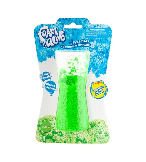 Воздушная Пена Для Детского Творчества Foam Alive - Яркие Цвета - Зеленая - 5902-1_1.jpg - № 1