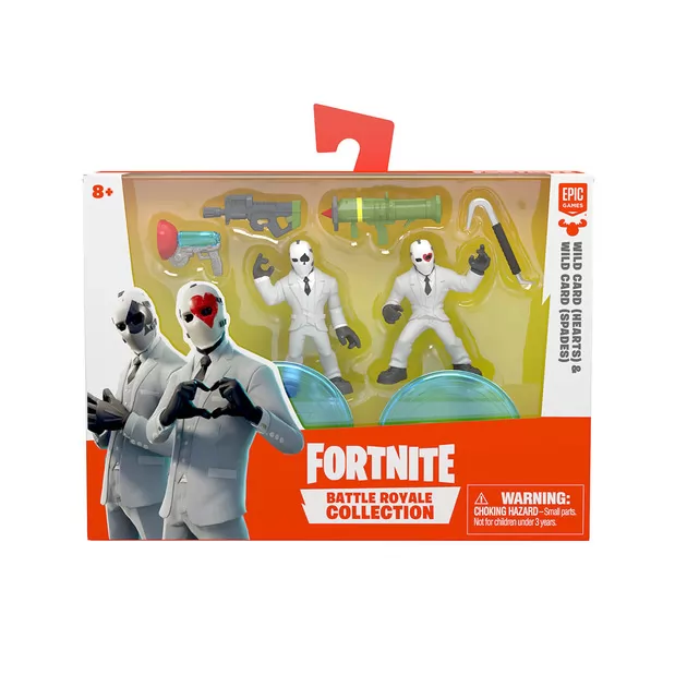 Набор игровых фигурок FORTNITE – КОЗЫРЬ С КРАСНОЙ МАСКОЙ СЕРДЦЕ и КОЗЫРЬ С ЧЕРНОЙ МАСКОЙ ПИКА