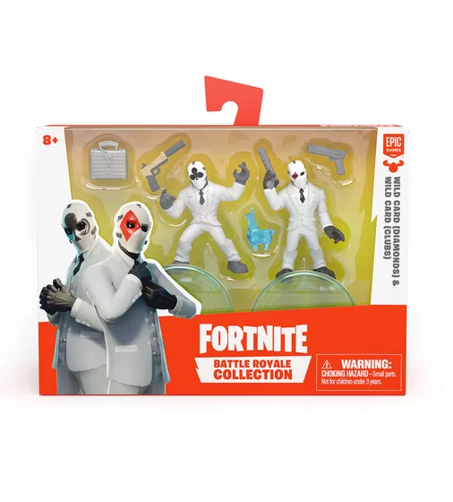 Набор игровых фигурок FORTNITE – КОЗЫРЬ С КРАСНОЙ МАСКОЙ БУБНЫ и КОЗЫРЬ С ЧЕРНОЙ МАСКОЙ ТРЕФЫ - 63542_1.jpg - № 1