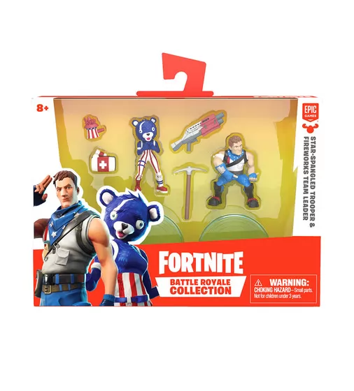 Набор игровых фигурок FORTNITE – ЗВЕЗДНО-ПОЛОСАТЫЙ БОЕЦ и КАПИТАН КОМАНДЫ ПИРОТЕХНИКОВ - 63545_1.jpg - № 1
