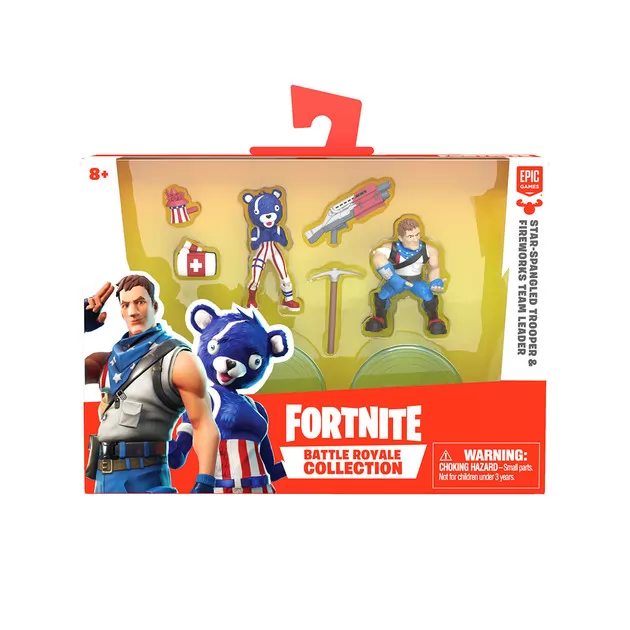 Набор игровых фигурок FORTNITE – ЗВЕЗДНО-ПОЛОСАТЫЙ БОЕЦ и КАПИТАН КОМАНДЫ ПИРОТЕХНИКОВ