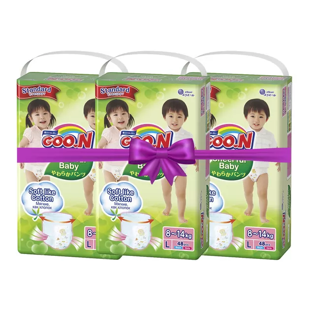 Трусики-подгузники CHEERFUL BABY для детей (L, 8-14 кг, в коробе)
