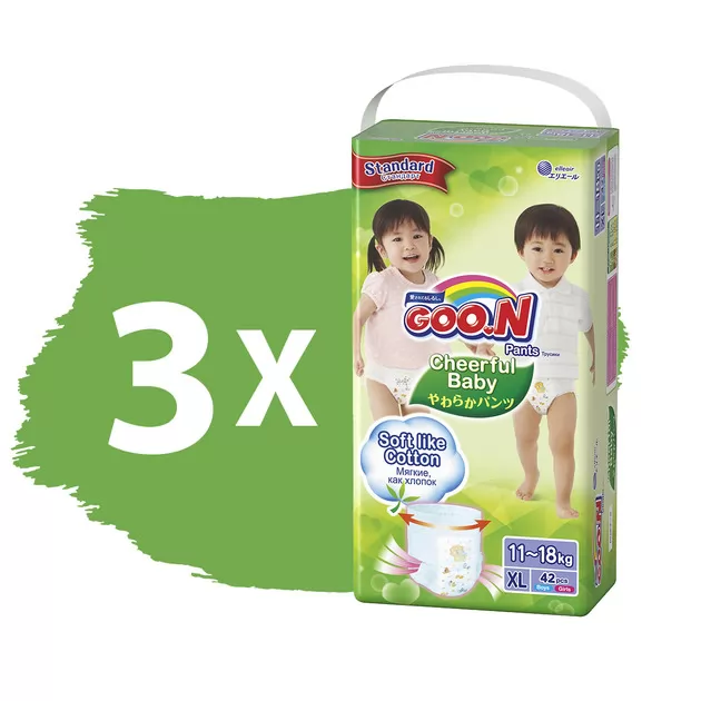 Трусики-подгузники CHEERFUL BABY для детей (XL, 11-18 кг, в коробе)