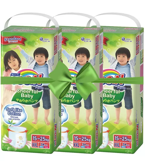 Трусики-подгузники CHEERFUL BABY для детей (XXL, 15-25 кг, в коробе) - 853883_2.jpg - № 2