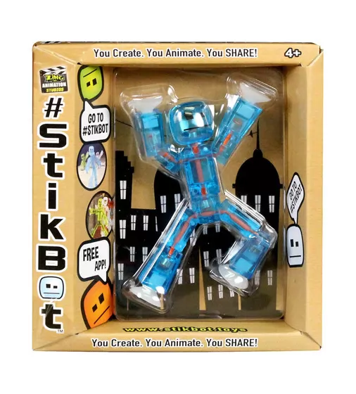 Фигурка Для  Анимационного Творчества Stikbot S1 (Синий) - TST616Bl_1.jpg - № 1