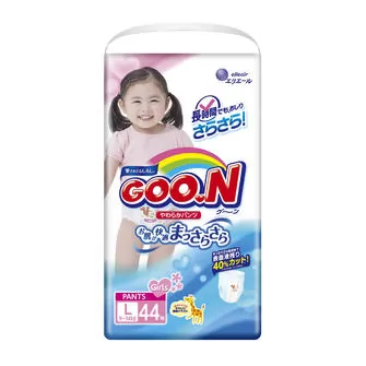 Трусики-Подгузники Goo.N Для Девочек (L, 9-14 Кг) Коллекция 2017 года