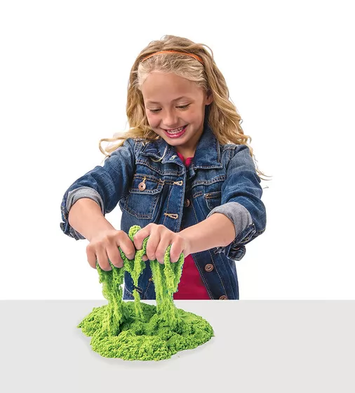 Песок Для Детского Творчества - Kinetic Sand Neon  (Зеленый) - 71401G-1_3.jpg - № 2