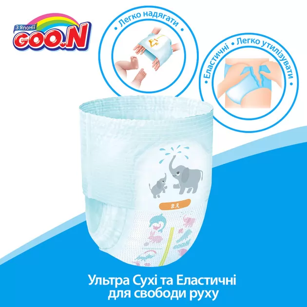 Трусики-подгузники Goo.N для девочек коллекции 2019 (Big XL,12-20 кг)